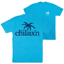 Girls Lacrosse Short Sleeve T-Shirt - Just Chillax'n (Back Design)