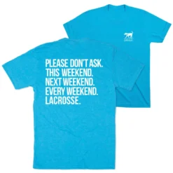 Girls Lacrosse Short Sleeve T-Shirt - All Weekend Lacrosse (Back Design)