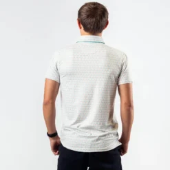 Guys Lacrosse Short Sleeve Polo Shirt - Island Breeze 15 Guys Lacrosse Short Sleeve Polo Shirt - Island Breeze -Sport Play Mode lx 12952 MODEL BACK