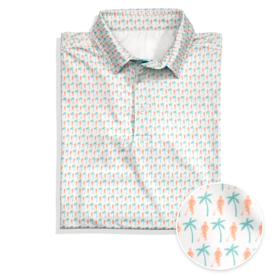 Guys Lacrosse Short Sleeve Polo Shirt - Island Breeze 1 Guys Lacrosse Short Sleeve Polo Shirt - Island Breeze