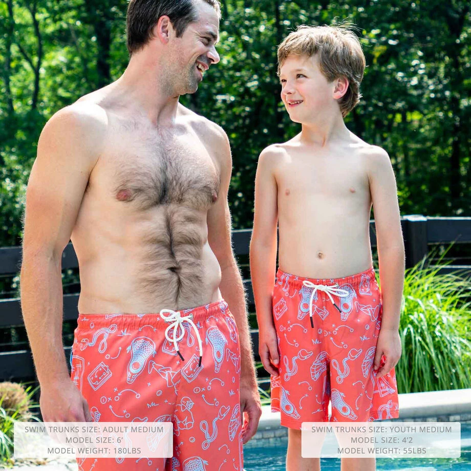 Guys Lacrosse Swim Trunks - Iconic 2 Guys Lacrosse Swim Trunks - Iconic - Image 2