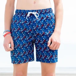 Guys Lacrosse Swim Trunks - All American Lacrosse - V1 10 Guys Lacrosse Swim Trunks - All American Lacrosse - V1 -Sport Play Mode lx 12970 LIFESTYLE 1