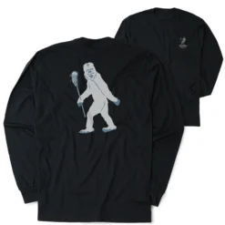 Guys Lacrosse Tshirt Long Sleeve - Yeti (Back Design)
