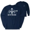 Guys Lacrosse Tshirt Long Sleeve - Bad To The Bone (Back Design)