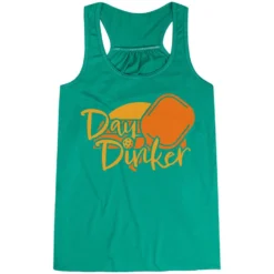 Pickleball Flowy Racerback Tank Top - Day Dinker