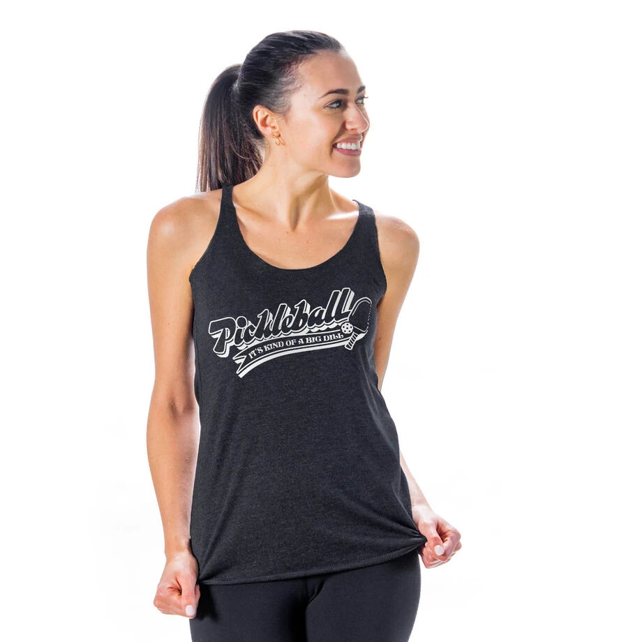 Pickleball Women's Everyday Tank Top - Kind Of A Big Dill 2 Pickleball Women's Everyday Tank Top - Kind Of A Big Dill - Image 2