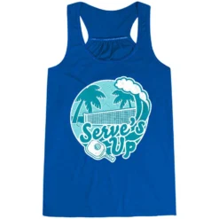 Pickleball Flowy Racerback Tank Top - Serve's Up