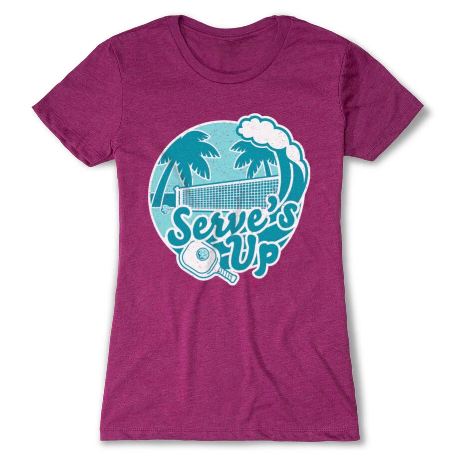 Pickleball Women's Everyday Tee - Serve's Up 1 Pickleball Women's Everyday Tee - Serve's Up