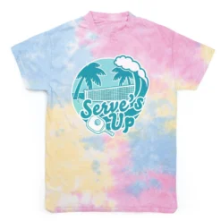Pickleball Short Sleeve T-Shirt - Serve's Up Tie Dye