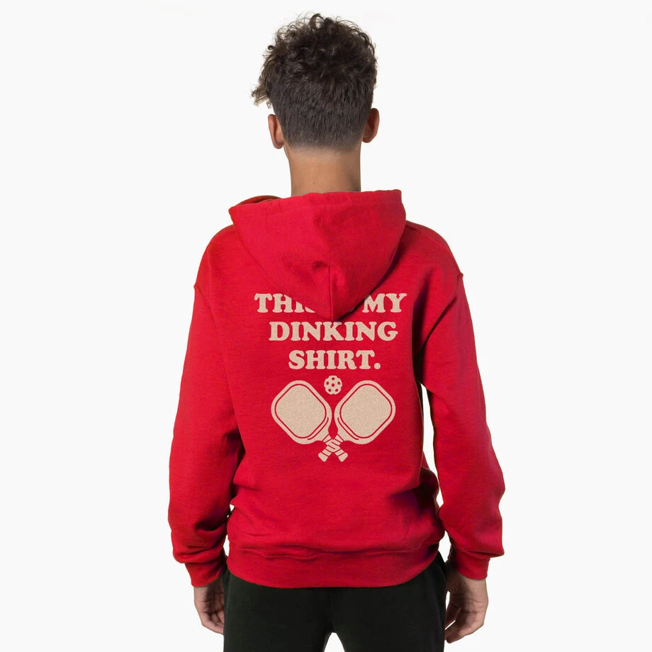 Pickleball Hooded Sweatshirt - This Is My Dinking Shirt (Back Design) 2 Pickleball Hooded Sweatshirt - This Is My Dinking Shirt (Back Design) - Image 2