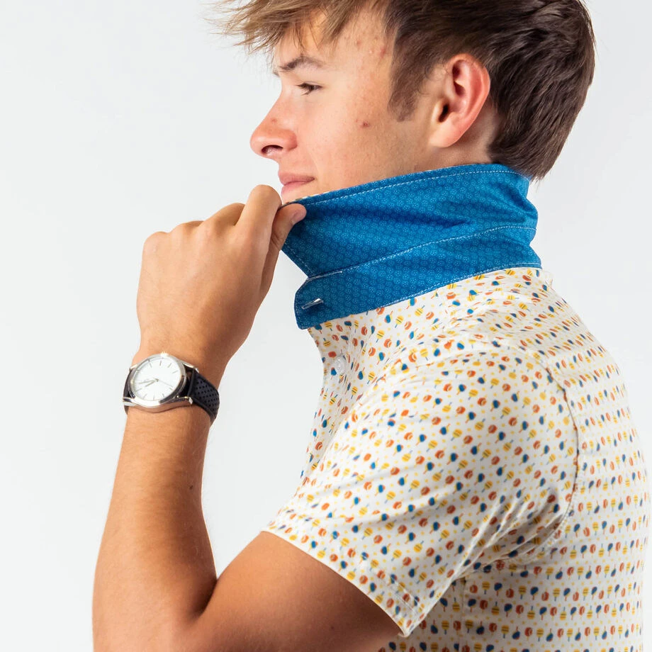 Pickleball Short Sleeve Polo Shirt - Dink Shot 4 Pickleball Short Sleeve Polo Shirt - Dink Shot - Image 4