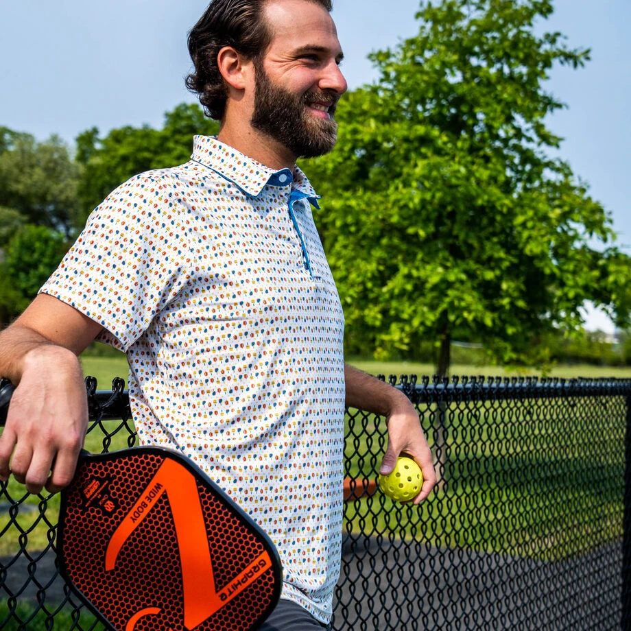 Pickleball Short Sleeve Polo Shirt - Dink Shot 6 Pickleball Short Sleeve Polo Shirt - Dink Shot - Image 6