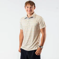 Pickleball Short Sleeve Polo Shirt - Dink Shot 16 Pickleball Short Sleeve Polo Shirt - Dink Shot -Sport Play Mode pb 00101 MODEL 2