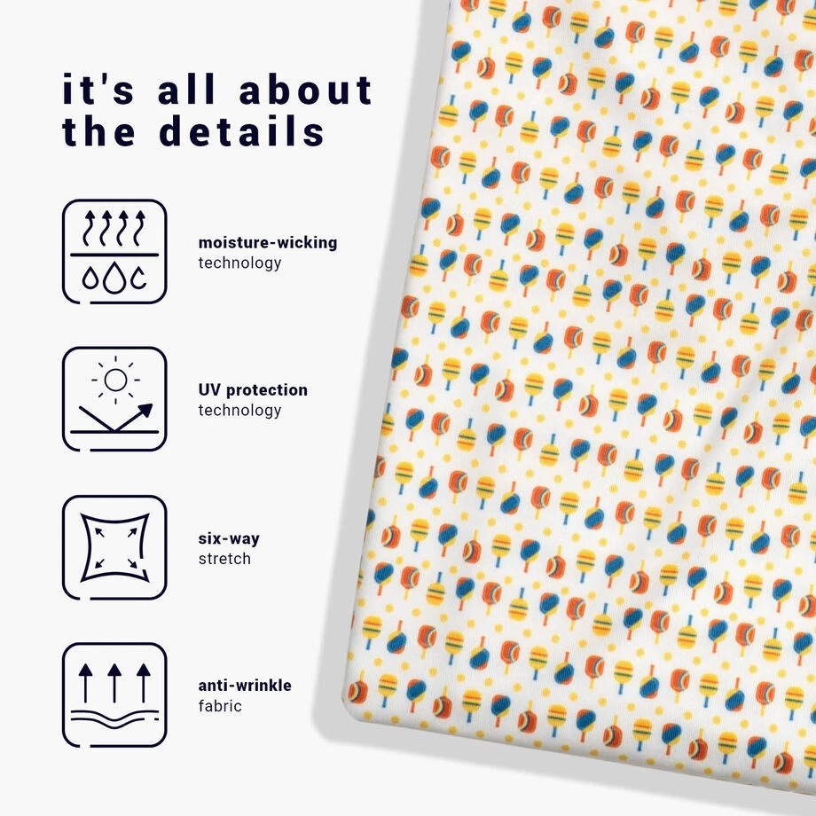 Pickleball Short Sleeve Polo Shirt - Dink Shot 5 Pickleball Short Sleeve Polo Shirt - Dink Shot - Image 5