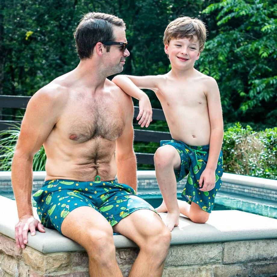 Pickleball Swim Trunks - Big Dill 3 Pickleball Swim Trunks - Big Dill - Image 3