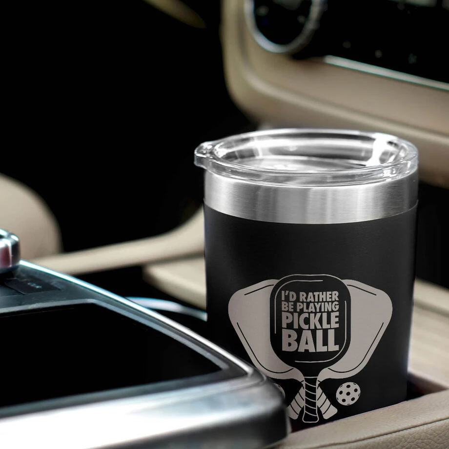 Pickleball 20 Oz. Double Insulated Tumbler - I'd Rather Be Playing Pickleball 4 Pickleball 20 Oz. Double Insulated Tumbler - I'd Rather Be Playing Pickleball - Image 4