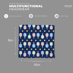 Pickleball Multifunctional Headwear - Cross Court RokBAND -Sport Play Mode pb 00130 DETAIL SMALL