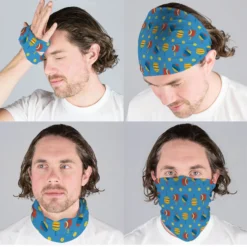 Pickleball Multifunctional Headwear - Dink Shot RokBAND -Sport Play Mode pb 00132 LIGHTBLUE MALECOMP