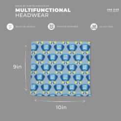 Pickleball Multifunctional Headwear - I'd Rather Be Playing Pickleball RokBAND -Sport Play Mode pb 00133 DETAIL SMALL