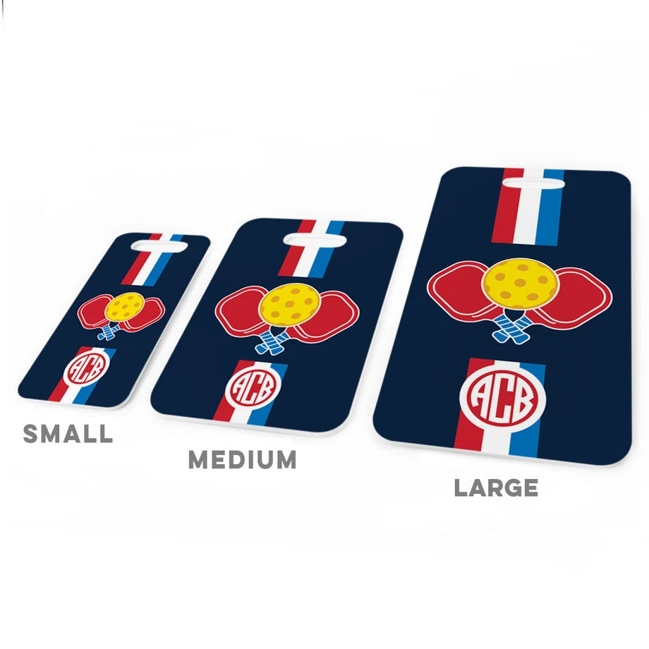 Pickleball Bag/Luggage Tag - Cross Court Stripes 3 Pickleball Bag/Luggage Tag - Cross Court Stripes - Image 3
