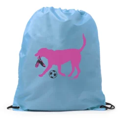 Soccer Drawstring Backpack Sasha The Soccer Dog