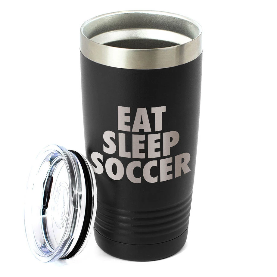Soccer 20 Oz. Double Insulated Tumbler - Eat Sleep Soccer 2 Soccer 20 Oz. Double Insulated Tumbler - Eat Sleep Soccer - Image 2