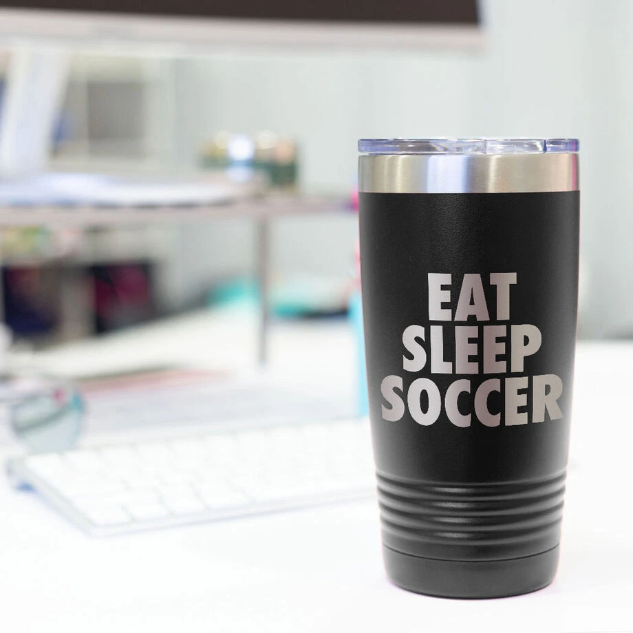Soccer 20 Oz. Double Insulated Tumbler - Eat Sleep Soccer 7 Soccer 20 Oz. Double Insulated Tumbler - Eat Sleep Soccer - Image 7