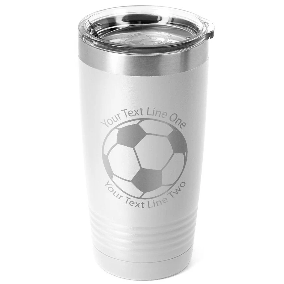 Soccer 20 Oz. Double Insulated Tumbler - Ball Icon 1 Soccer 20 Oz. Double Insulated Tumbler - Ball Icon