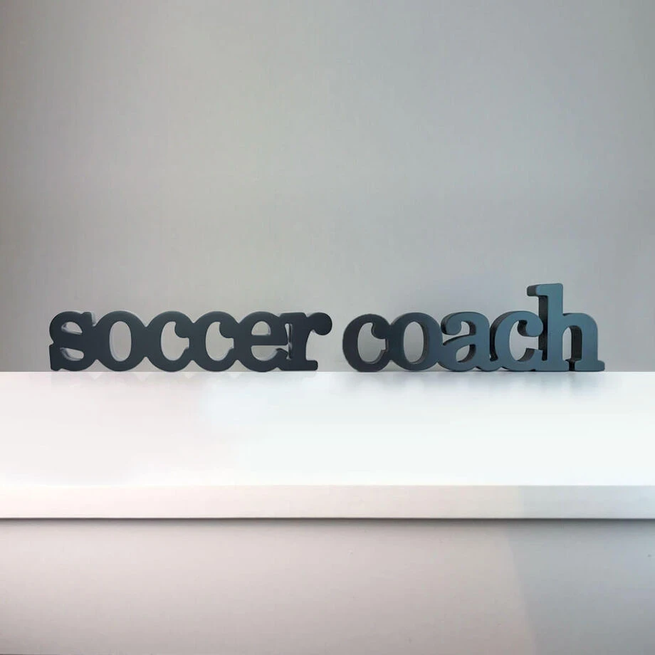 Soccer Coach Wood Words Ready To Autograph 2 Soccer Coach Wood Words Ready To Autograph - Image 2