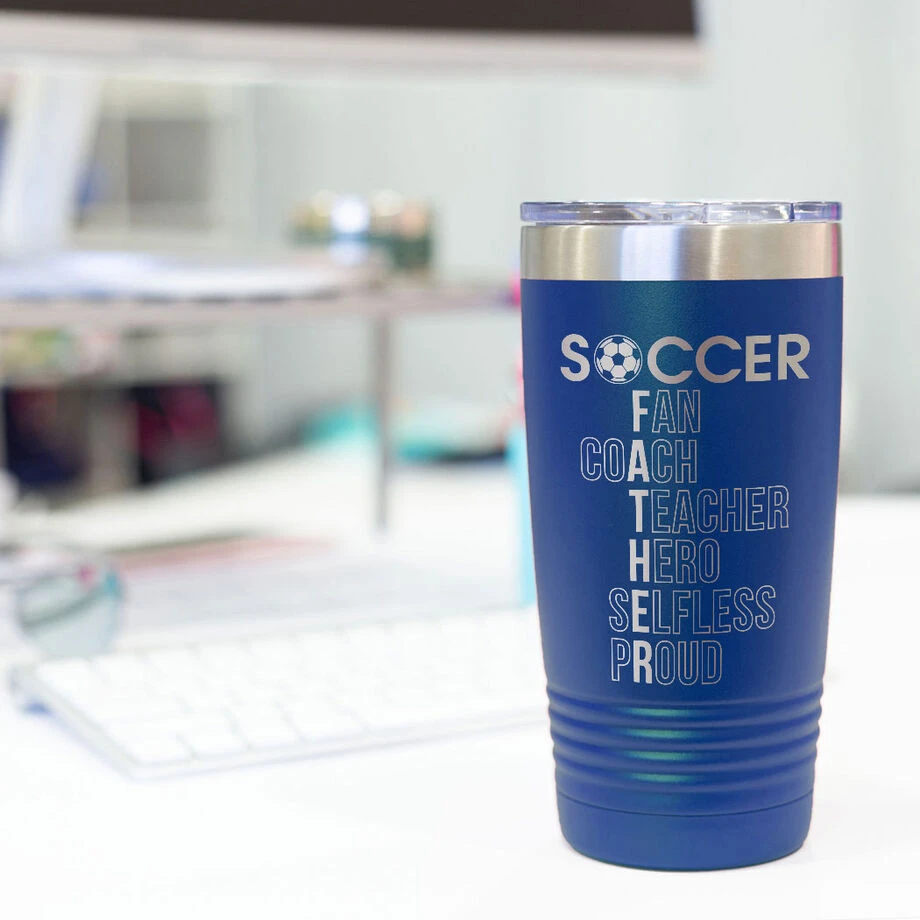 Soccer 20 Oz. Double Insulated Tumbler - Soccer Father Words 7 Soccer 20 Oz. Double Insulated Tumbler - Soccer Father Words - Image 7
