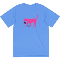 Soccer Short Sleeve Performance Tee - Sasha The Soccer Dog