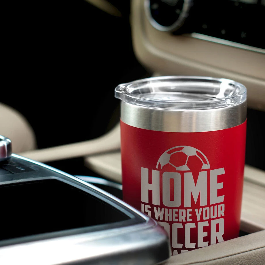 Soccer 20oz. Double Insulated Tumbler - Home Is Where Your Soccer Dad Is 5 Soccer 20oz. Double Insulated Tumbler - Home Is Where Your Soccer Dad Is - Image 5