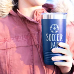 Soccer 20oz. Double Insulated Tumbler - Soccer Dad -Sport Play Mode sc 03512 ROYAL MODEL