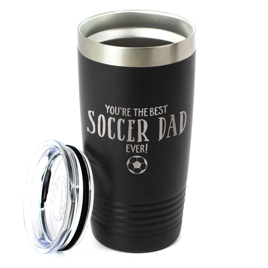 Soccer 20oz. Double Insulated Tumbler - You're The Best Dad Ever 2 Soccer 20oz. Double Insulated Tumbler - You're The Best Dad Ever - Image 2