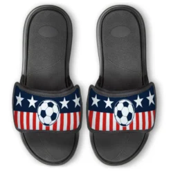 Soccer Repwell® Slide Sandals - Stars And Stripes