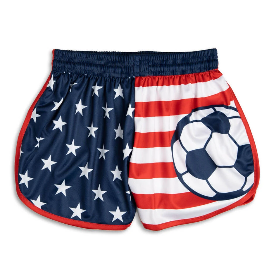 Patriotic Soccer Shorts 2 Patriotic Soccer Shorts - Image 2
