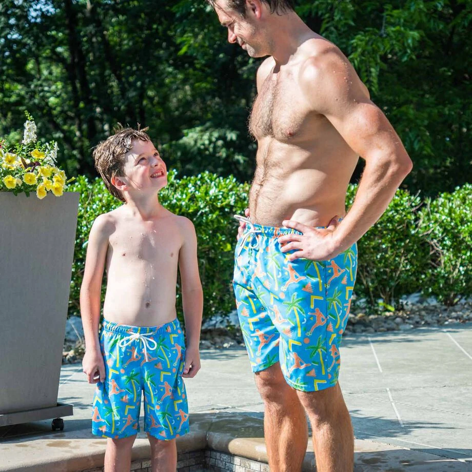 Soccer Swim Trunks - Island Breeze 6 Soccer Swim Trunks - Island Breeze - Image 6