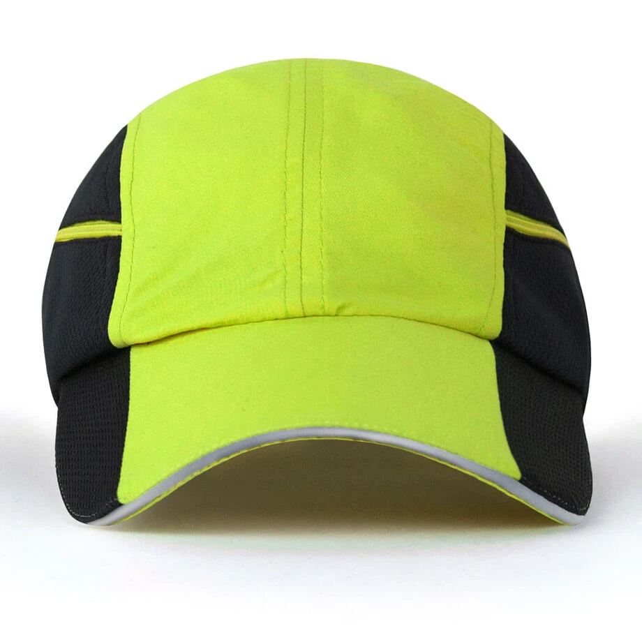 CoolRun Pocket Hat - Safety Yellow 2 CoolRun Pocket Hat - Safety Yellow - Image 2