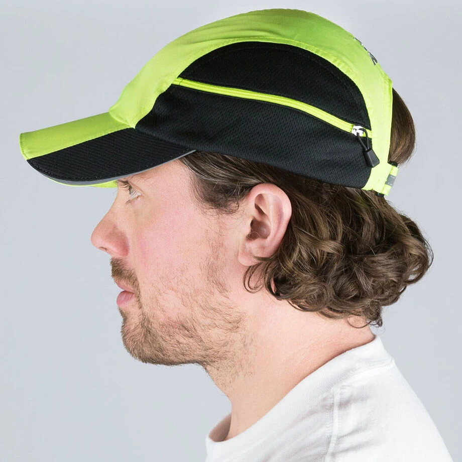 CoolRun Pocket Hat - Safety Yellow 6 CoolRun Pocket Hat - Safety Yellow - Image 6