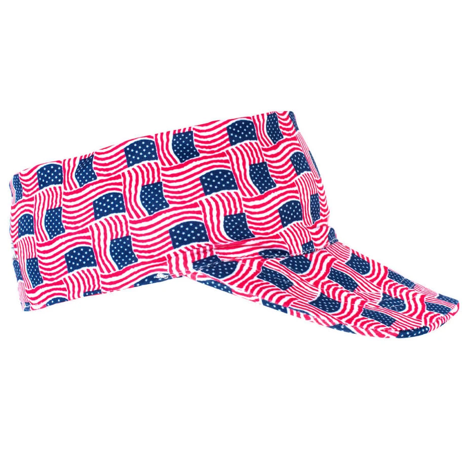 Running Comfort Performance Visor - USA Patriotic 2 Running Comfort Performance Visor - USA Patriotic - Image 2