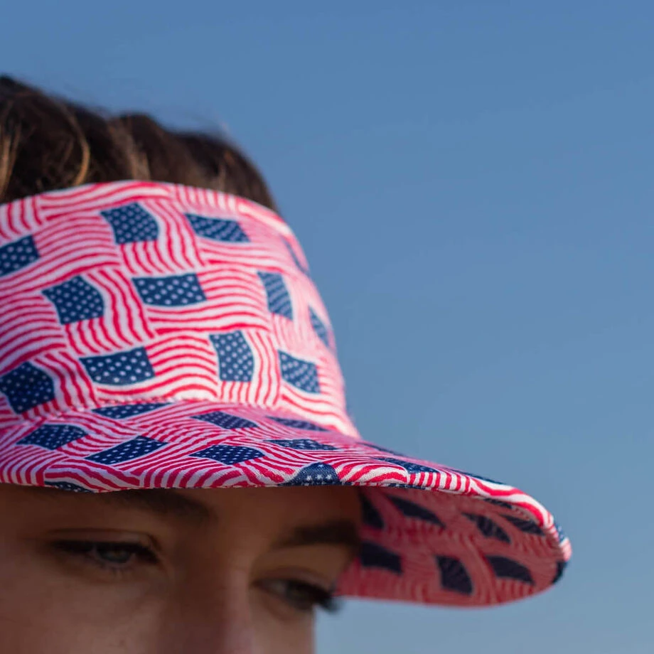 Running Comfort Performance Visor - USA Patriotic 5 Running Comfort Performance Visor - USA Patriotic - Image 5