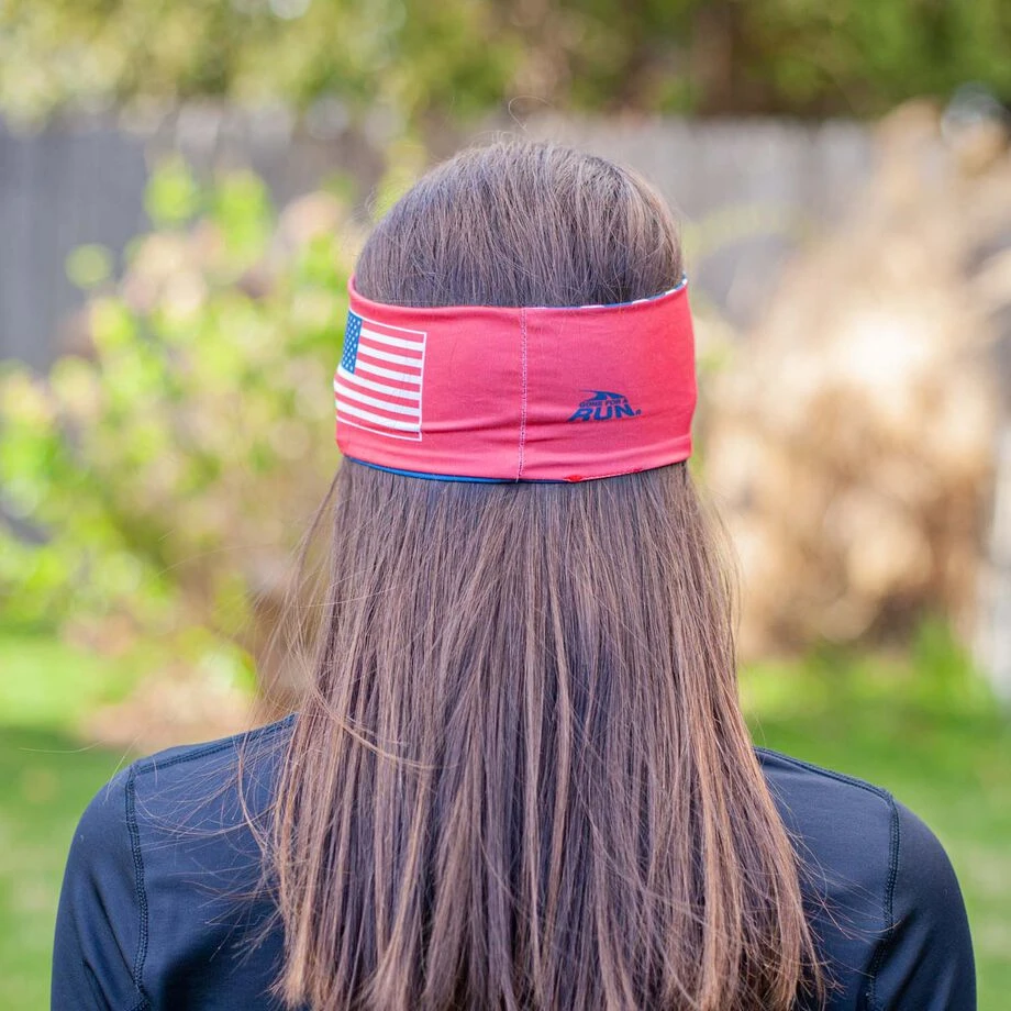 Running Comfort Performance Visor - Red, White & Blue 7 Running Comfort Performance Visor - Red, White & Blue - Image 7