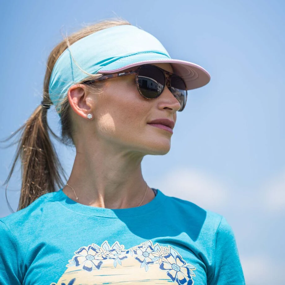 Running Comfort Performance Visor - Pink & Teal 3 Running Comfort Performance Visor - Pink & Teal - Image 3