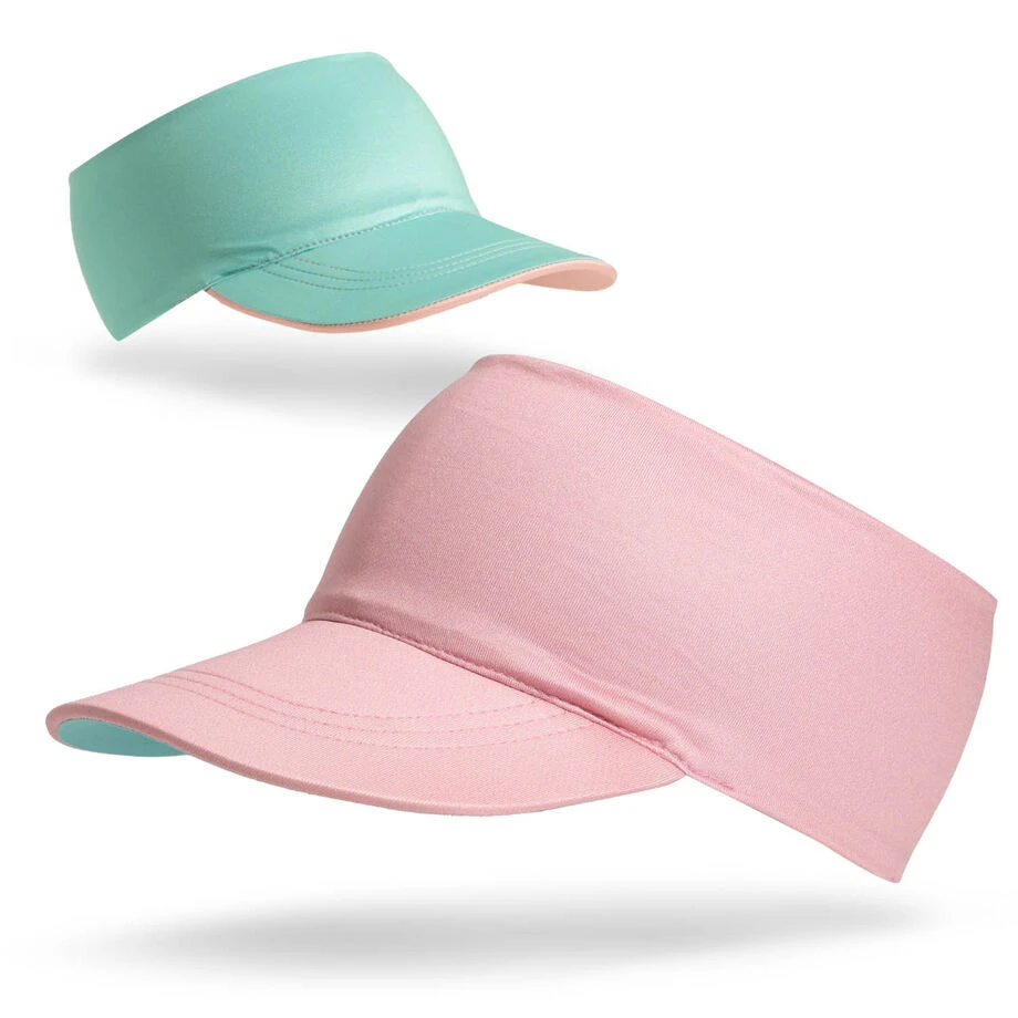 Running Comfort Performance Visor - Pink & Teal 1 Running Comfort Performance Visor - Pink & Teal